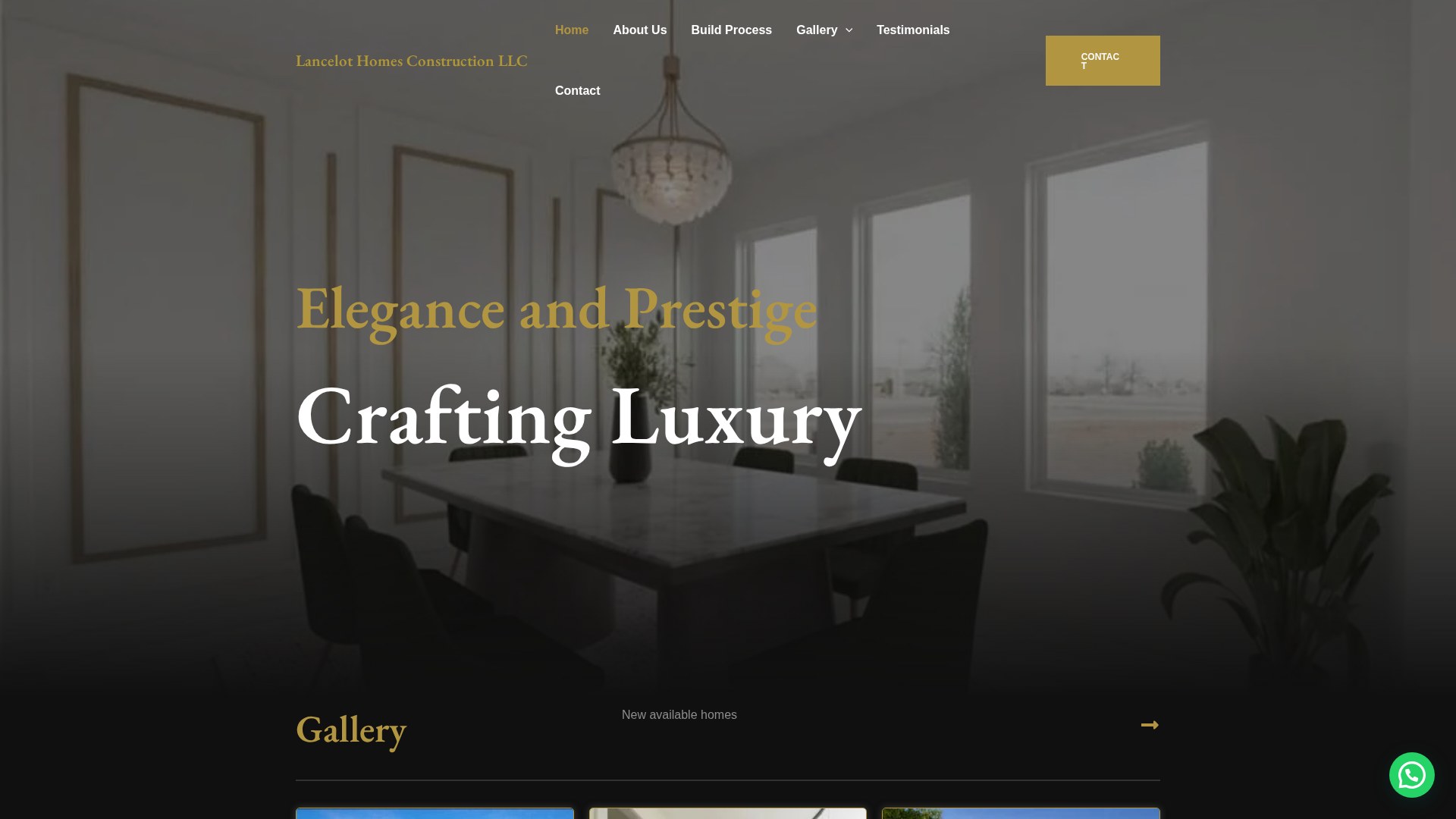 Lancelot Homes Construction website
