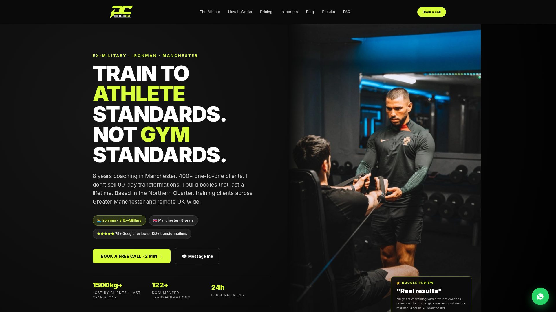 The Portuguese Coach website